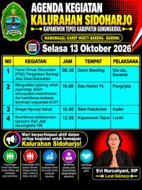 AGENDA 13 OKTOBER 2026